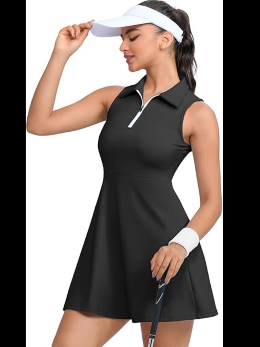 As Revival Sleek Black Sleeveless Mini Dress